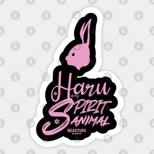 BEASTARS: HARU IS MY SPIRIT ANIMAL Sticker by FunGangStore